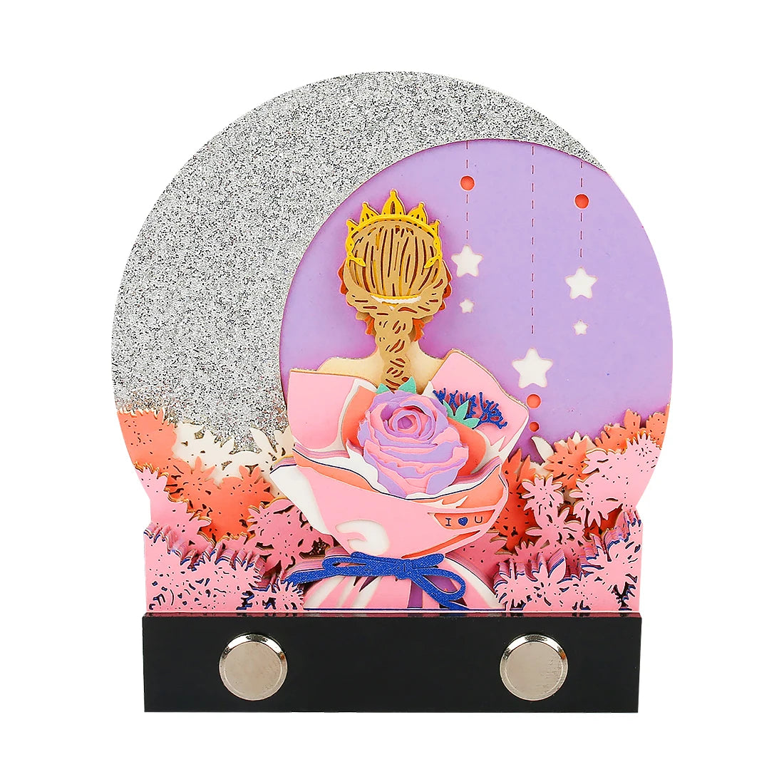 Creative Factory Original Paper Carving Crafts Gift Stationery Custom Sticky Notes Immortal Flower 3D Memo Pad