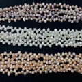 Top Drilled Freshwater Baroque Pearl Bead Loose Strand for DIY Jewelry Making White Pink Purple