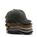 MIO New Washed Plain Baseball Cap Solid Color Sports Cap Adjustable Retro Low Profile Dad Hat Short Brim Cotton Baseball Cap