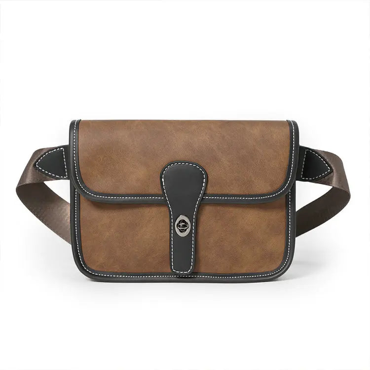LYMECH 2024 Fashion Mobile Phone Pu Leather Sport Side Chest Sling Crossbody Luggage Travel Shoulder Messenger Bag for Men Women