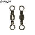 NEWMAJOR 16#-5/0# Fish Swivels Brass Tackle Carp Fishing Ball Bearing Barrel Swivel
