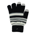 Winter Custom Knitted Acrylic Touch Screen Gloves Warm Gloves for Women with Stripe Style
