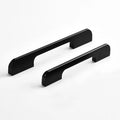 Stainless Steel Cabinet Door Handle European Black Closet Drawer Handle Modern Simple Matte Black Handle