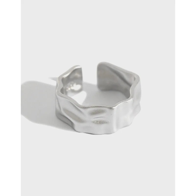 High Quality Irregular Design S925 Sterling Silver Heavy Rings for Women JT141