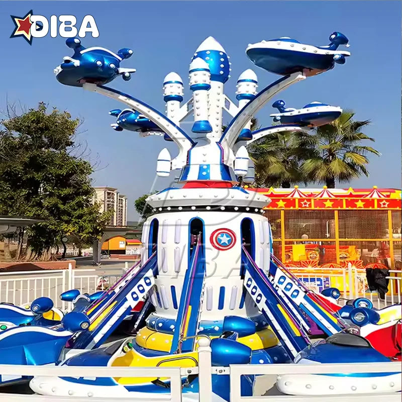 Park Attractions  Rotary Amusement Funfair Playground Equipment Kids Self Control Plane Ride for Sale