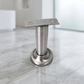 WC Hardware Fittings Adjustable Height 10CM Stainless Steel 304SS Toilet Cubicle Support Legs for 40mm Board