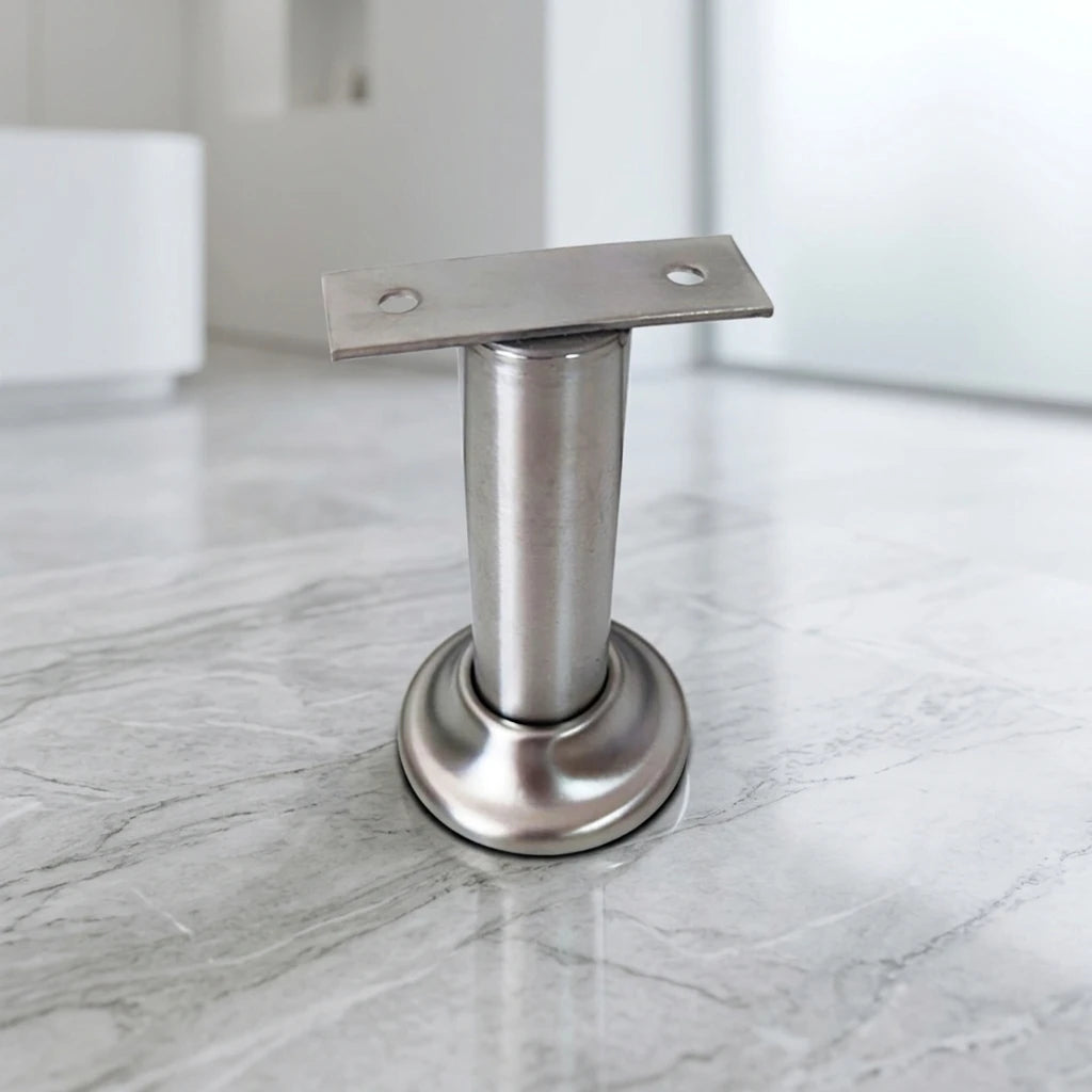WC Hardware Fittings Adjustable Height 10CM Stainless Steel 304SS Toilet Cubicle Support Legs for 40mm Board
