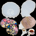 2-piece Female Head coaster Resin Mold Silicone African Female Short Curl 3D coaster Mold for Coasters Family Table Decoration