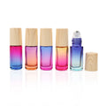 Empty 5ml Roll on Glass Bottle With Metal Roller Ball Gradient Color Container for Perfume Essential Oil Bottles