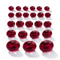 Synthetic Lab Created Ruby Gemstones Oval Cut 0.1ct 0.3ct 0.5ct 1ct 1.5ct 2ct 2.5ct Mix Size Lab Grown Ruby Gemstones