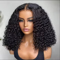 Virgin Cuticle Aligned Virgin Hair 4*4 Closure Jerry Curly Short Bob Wigs Wholesale Brazilian Human Hair Lace Closure Wigs