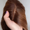 Wholesale Russian European Remy Virgin Human Hair Lace Toppers for Women Can Be Customized with 4X4 Silk Based Natural Look