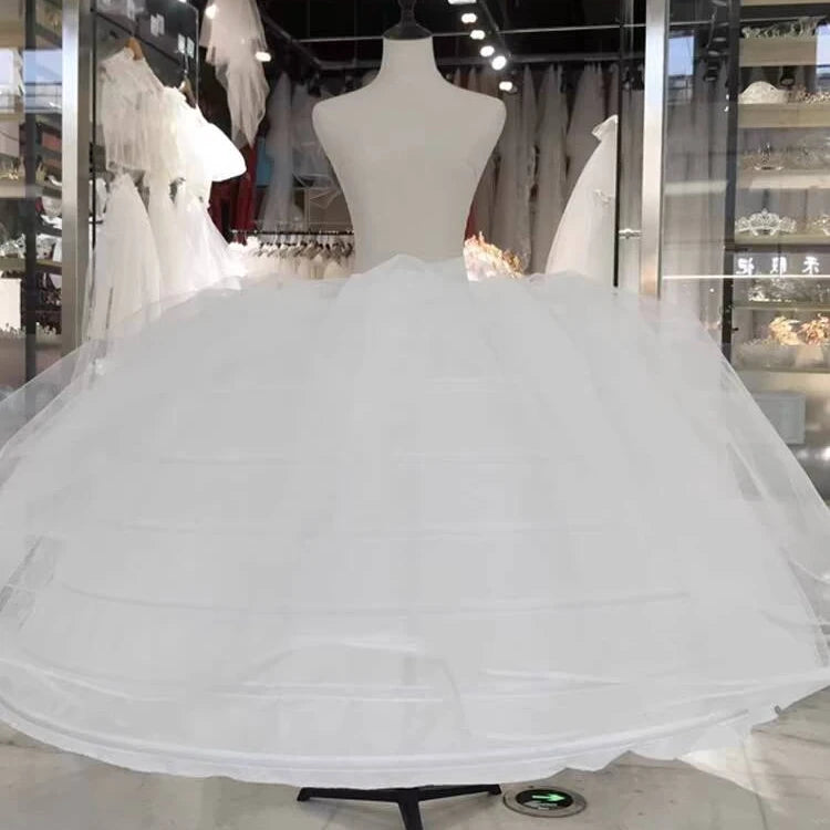Hot Sale Top Quality Under Wear Underskirt Puffy 7 Hoops Petticoat for Ball Gown Wedding Dress Bridal Gown MP779