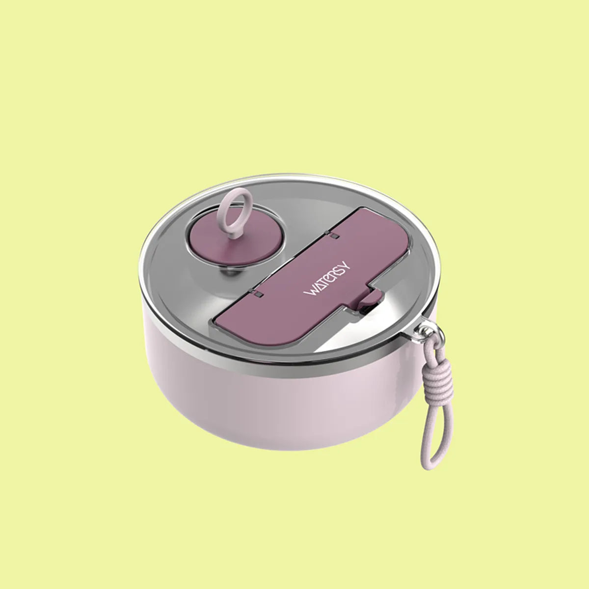 Watersy Cute Office Worker 304 Stainless Steel Salad Bowl Instant Noodle Bowl for Student Dormitory Use Food Storage Lunch Box