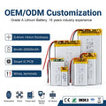 Wholesale Lithium Ion Battery 3.7v 7.4v Recharge Lipo Battery 100mAh 200mAh 300mAh 500mAh 1000mAh 2000mAh Battery for GPS