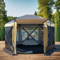 Xin Qiu Hexagon Canopy Outdoor Four-season Tent Automatic Pop-Up One Bedroom Wind-Proof Mosquito-Proof Rain-Proof 300D Oxford