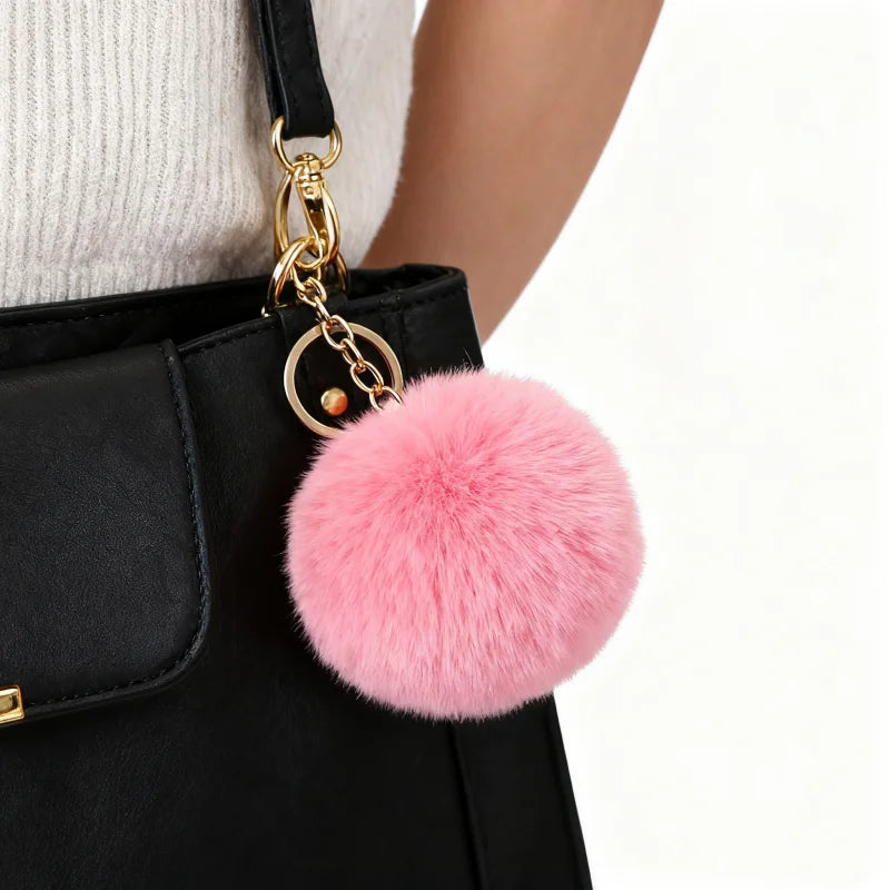 Wholesale Fluffy Cute Keychain Lipgloss Keychains Cute Keychain for Women Accessories