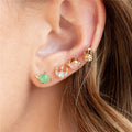 SP Korean Cute Fashion Stud Jewelry Cartoon Zircon Stud Earrings for Women