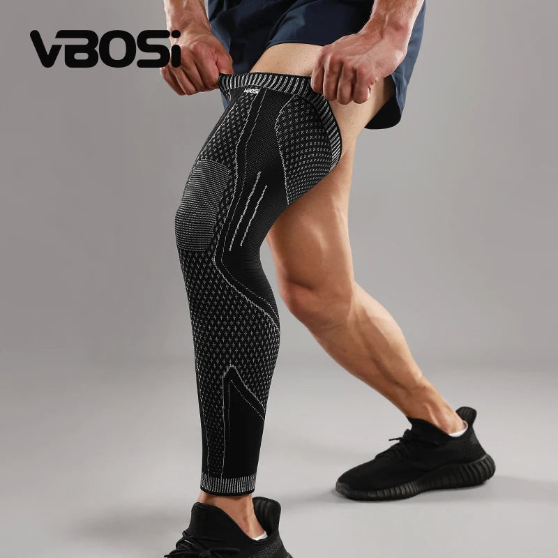 VBOSi 7007 Full Leg Compression Sleeve Knee Protector for Men Women Arthritis Cycling Sports Leg Guards Warmers