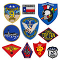 Top Gun 2 US Badge Embroidery Patches Flight Carrier Commemorative Medal Hook&Loop Patch