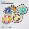 Iron on Patches Supplier Custom Your Own Logo Applique Clothes Woven Badges Parches for Jacket