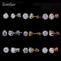 Starsgem Classic Style S925 10K 14K 18K Gold Earrings martini Prongs Setting Woman Fine Jewelry 1ct Moissanite Studs Earring