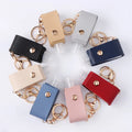 Wholesale Custom PU Leather Bottle Holder Travel Outdoor Wrist Key Chain Soap Bottle Holder Cover Metal Keychain