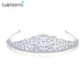 LUOTEEMI Crown Victoria Real Rhodium Gold Plated Gorgeous Queen Crown Princess Crowns for Women Wholesale MegaBDM