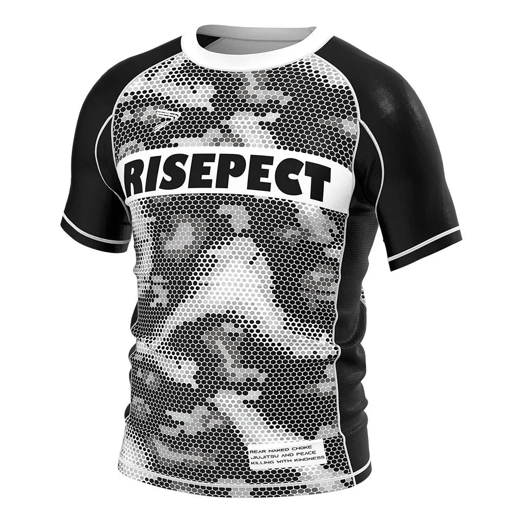 Customized Logo Private Label Men Sun Protective Compression Training Mma Bjj Rash Guard