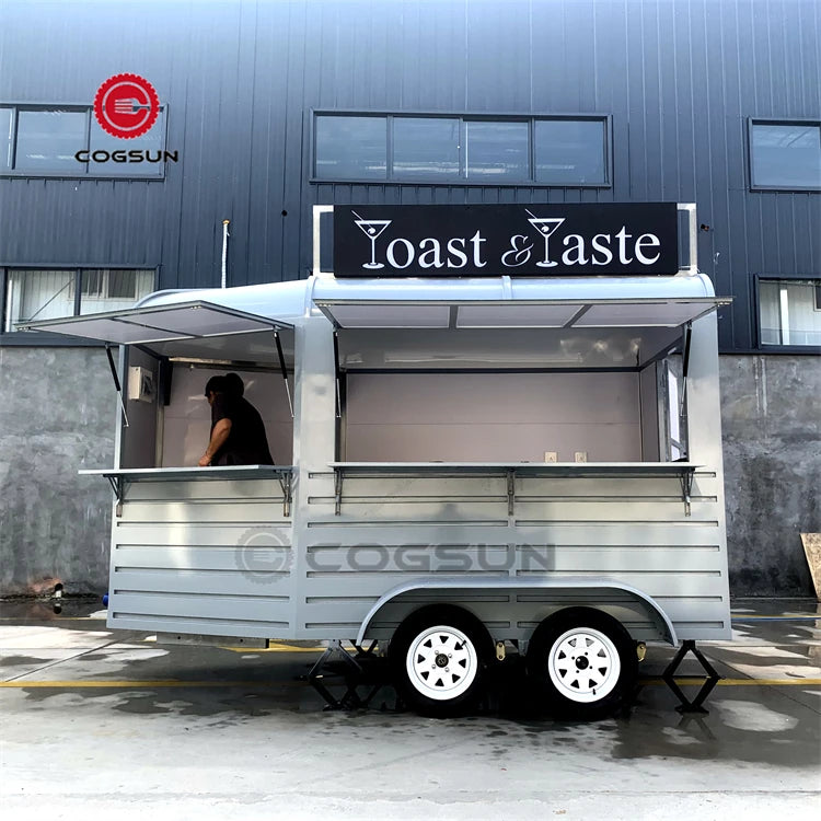 Factory Popular Food Truck Concession Street Horse Trailer Coffee Carts Kitchen Ice Cream Van Mobile Bar Trailer