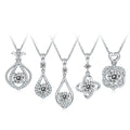 Abiding Fine Jewelry Custom Gold Plated 925 Sterling Silver VVS1 DEF Color Moissanite Diamond Pendant Necklace
