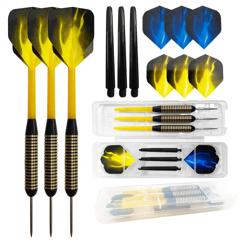 PENPEN Professional Steel Tip Brass Dart Set Durable Lightweight Custom Logo Safety Features Plastic 27g 16003001