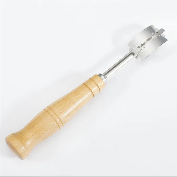 Premium Hand-Crafted Metal Bread Scoring Lame Wooden Handle Bread Tool-Minimum Order 2pcs