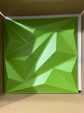Environmental Friendly Fadeless Colored 3d Wallpanel Pvc Plastic Interior Grass Green Color 3d Wall Panels