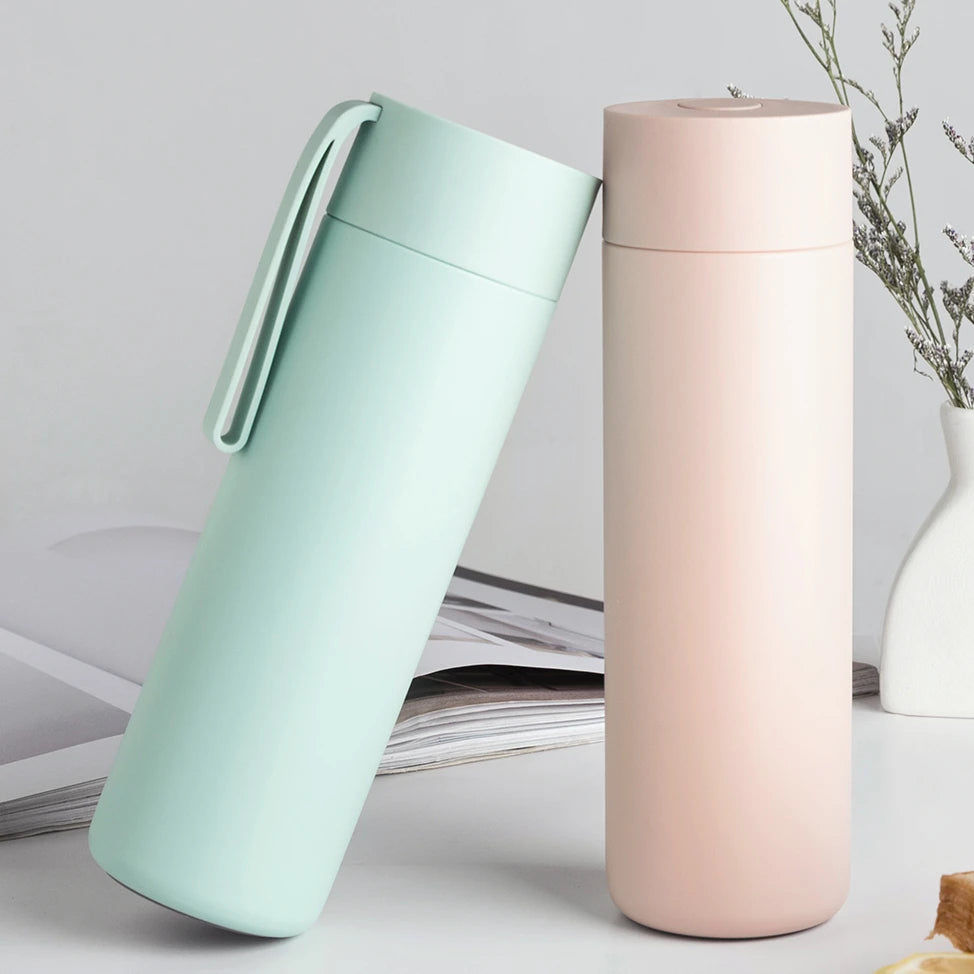 480ML Stainless Steel Personalised Insulated Vacuum Flask 6-12H Thermal Insulation Minimalist Design Customizable Colors