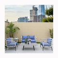 Outdoor Furniture Set Luxury Chair Patio Garden Outdoor Restaurant Table Set Hand Make Rattan Furniture
