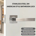 Australian Style Rust Resistant Room Bathroom Lever Handle with Privacy Lock Single Door Lock Set