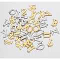 Hot Selling Stainless Steel DIY Necklace Pendant 26 Gold Letter A~Z Electroplated English Alphabet Jewelry Findings & Components