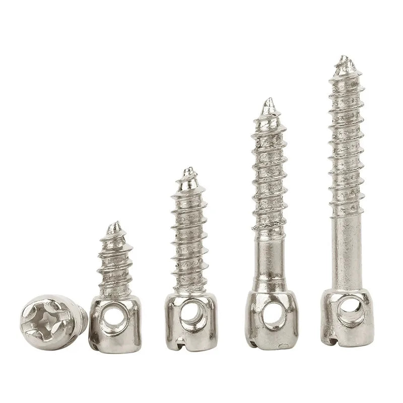 Custom M4 Self-Tapping Screw Nickel Plated Cross Recessed Capstan Screw Seal Screw for Electric Meter Accessories