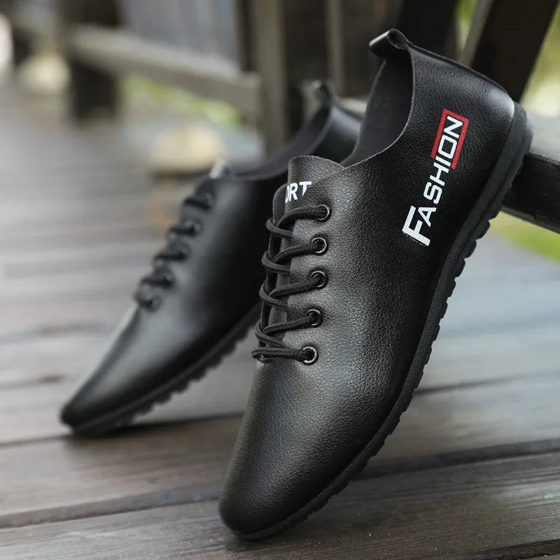 Fashion Factory Wholesale Custom Cheap Price Casual Lace up Pu Leather Men Shoes Loafers