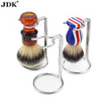 JDK 1PC Shaving Brush Stand Silver Color Metal Beard Holder