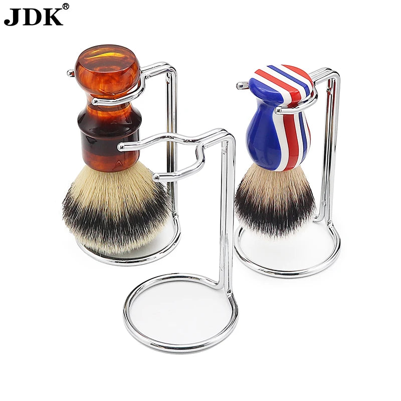 JDK 1PC Shaving Brush Stand Silver Color Metal Beard Holder