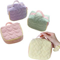 Qetesh Cute Quilted Makeup Bag Customization Large Capacity Multi-functional Portable Travel Cosmetic Bag for Girls