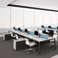 Factory Price Modern Convertible Wooden Call Center Table Furniture 4 6 8 10 Person Office Cubicle Workstation