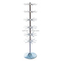 RH-DR08 High Quality 6 Layers Silver Color Floor Display Rack Floor Standing Hanging Wire Rotating Display Stand