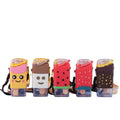 New Design Creative Unique Water Bottle with Straw and Rope Colorful Cute Water Bottle Kids