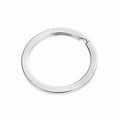 Metal Keyring Bulk Key Chains Ring 25 28 30 32 35 mm Key Rings Rose Gold Silver Bronze Gun Black Keychain Accessory Flat Keyring