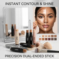 14 Colors Natural Mineral Foundation & Concealer Contour Stick Private Label with Brush Waterproof Long Lasting High Pigments