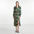 Print Dresses Cheap Maxi Dress Ladies Long Sleeve With Slit Open Dresses Party Long