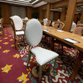 Modern Stainless Steel Dining Chair Golden Finish Durable for Banquets Weddings Hotels Restaurants for Outdoor Tent Tables